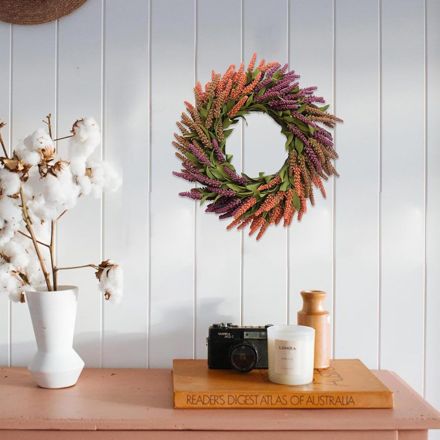 Wheat Autumn Wreaths for Front Door