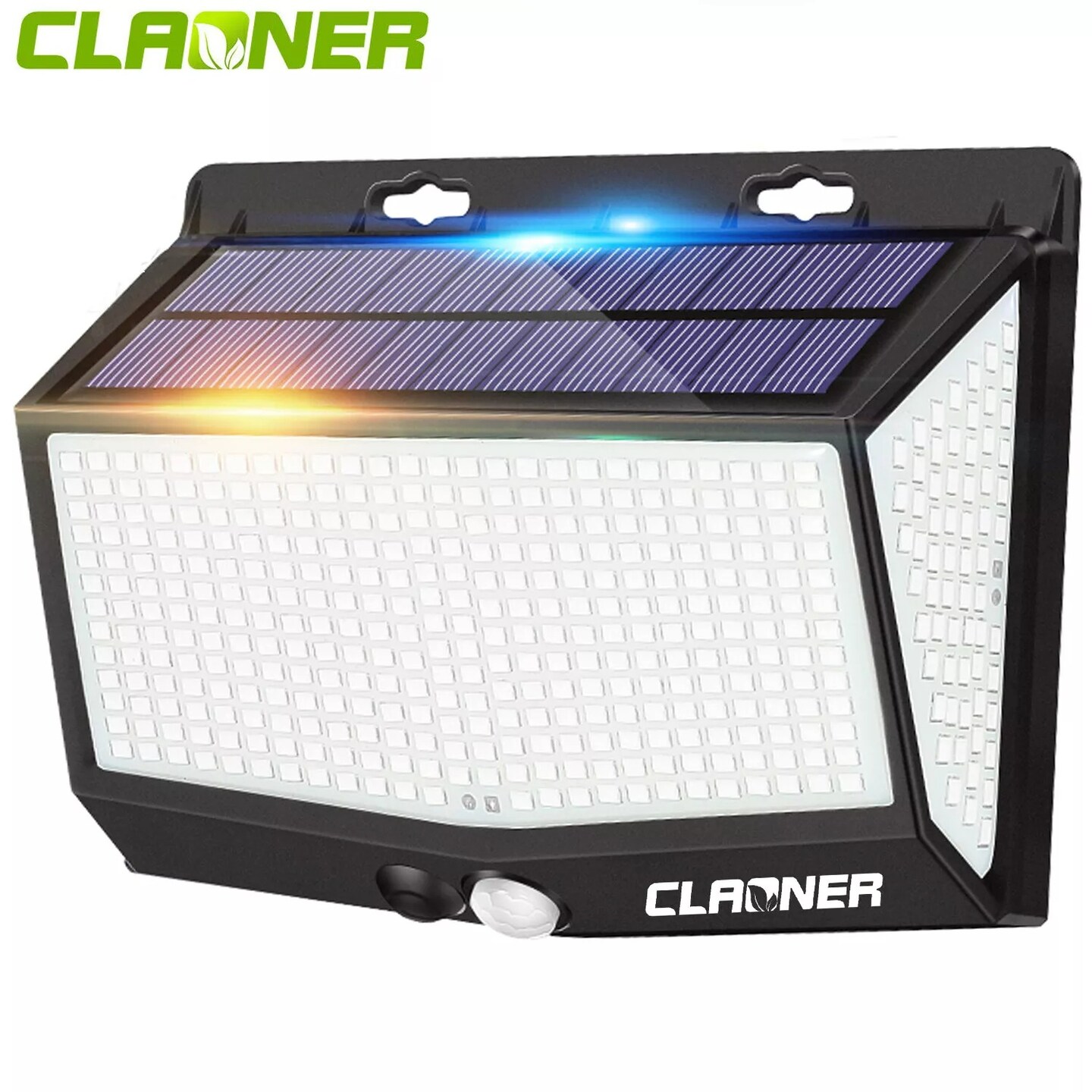 CLAONER 468LED Solar Power Light Motion Sensor Outdoor Garden Security Lamp Wall