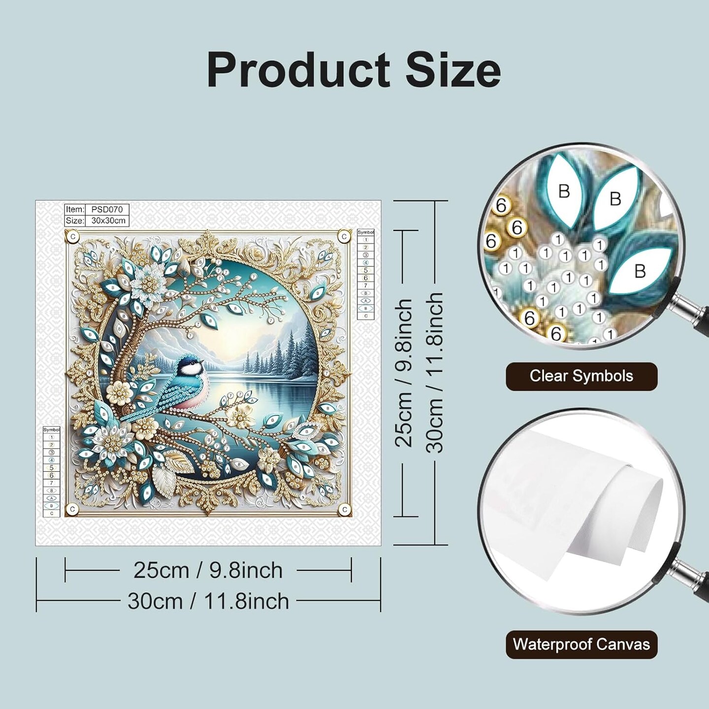 Diamond Painting Kits for Adults Bird, 5D Special Shape Diamond Art Kits for Beginners, Crystal Rhinestones Diamond Painting for Home Wall Decoration Gift 12&#xD7;12inch, Flower
