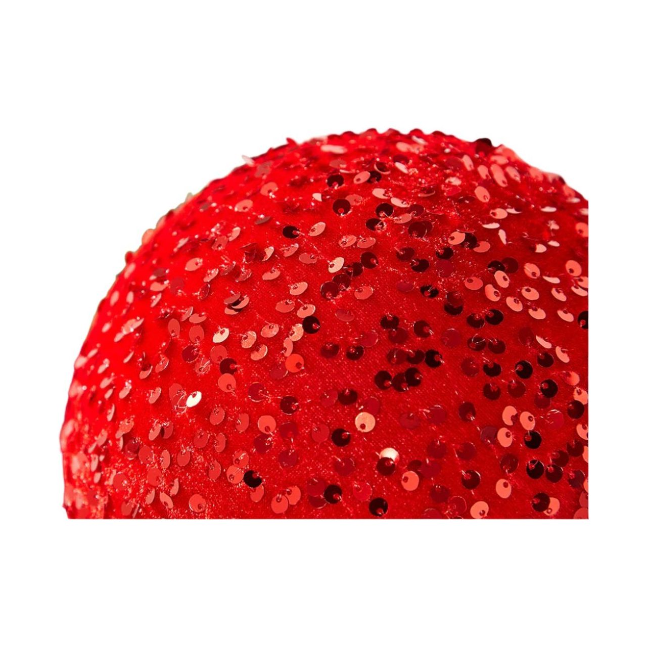 8&#x22; Sequin Ball Ornament: Red