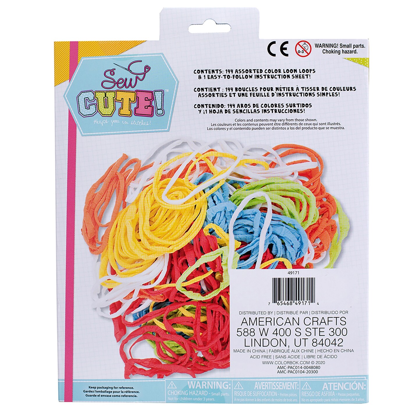 Colorbok Sew Cute! You Design It Loom Loop Refill Kit-Assorted