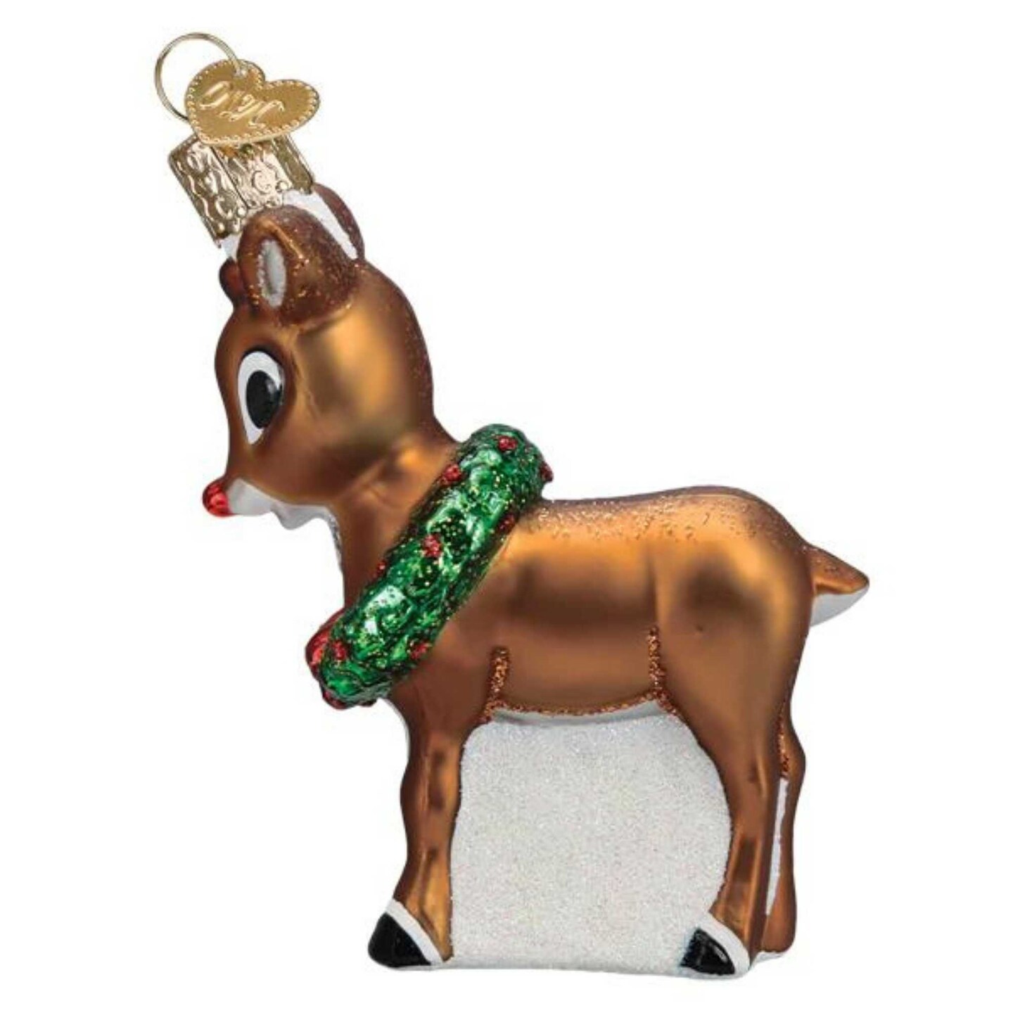 Old World Christmas 3.75 In Rudolph The Red-Nosed Reindeer Christmas Tree Ornament , Ornament Wreath