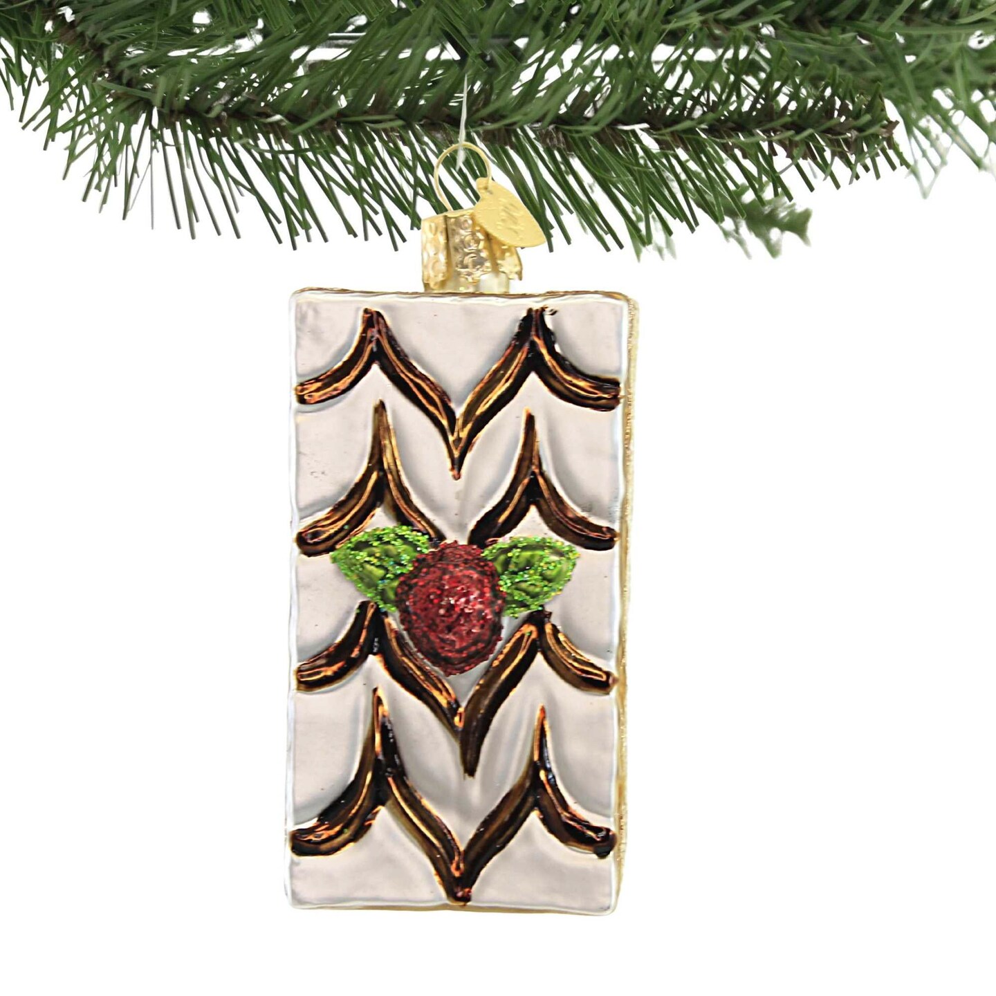 Old World Christmas 3.75 In Napoleon Pastry Tree Ornament , Puff Pastry Cream