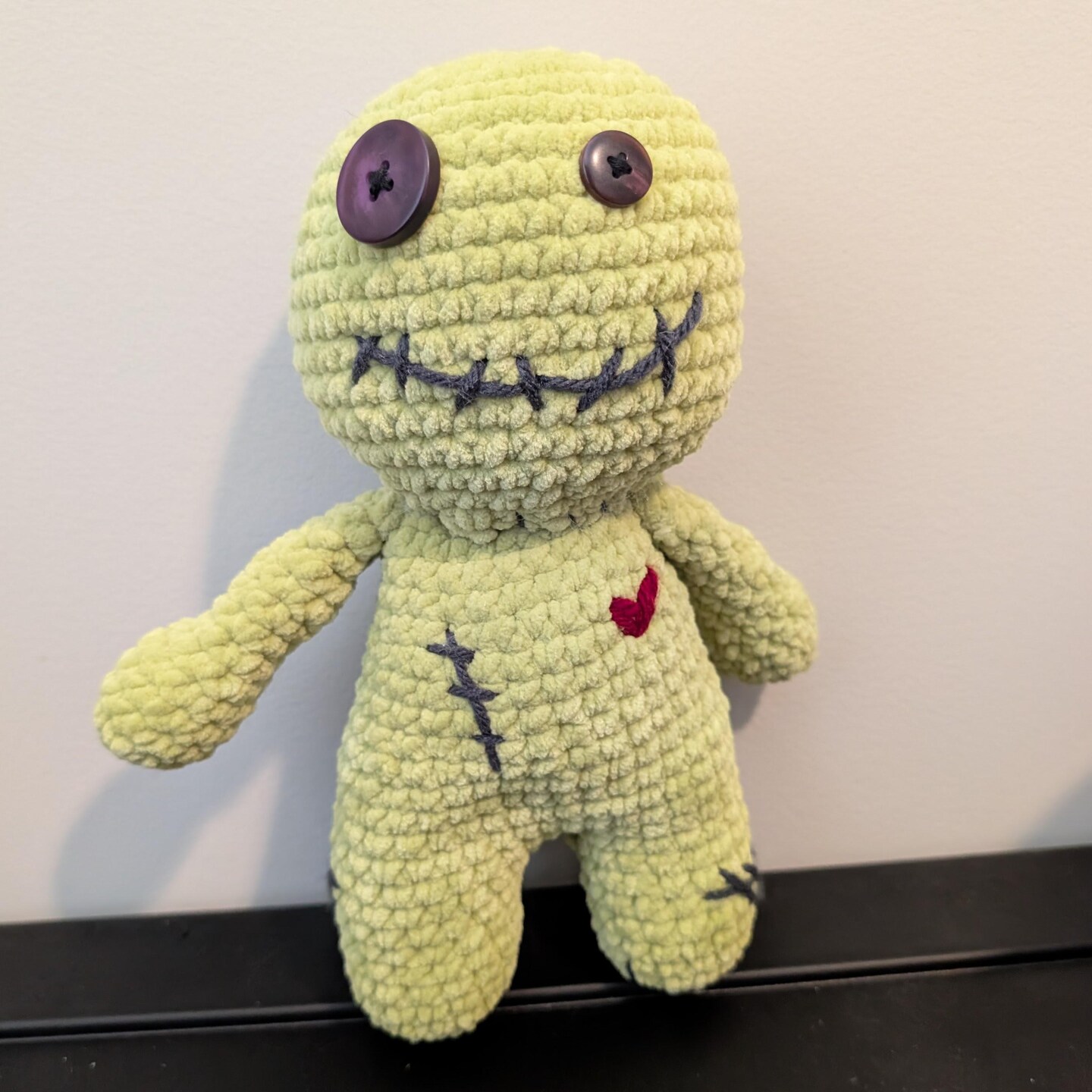 Zombie Doll Plush Toy Spooky Handmade Crochet Plush Gift Creepy