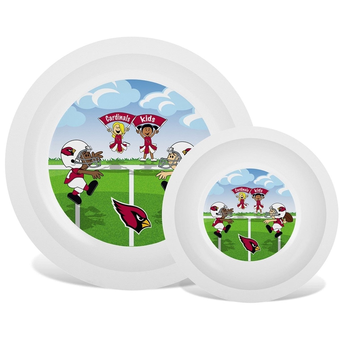 Arizona Cardinals Baby Plate And Bowl Set Dishwasher Safe Bpa Free Sports Gear