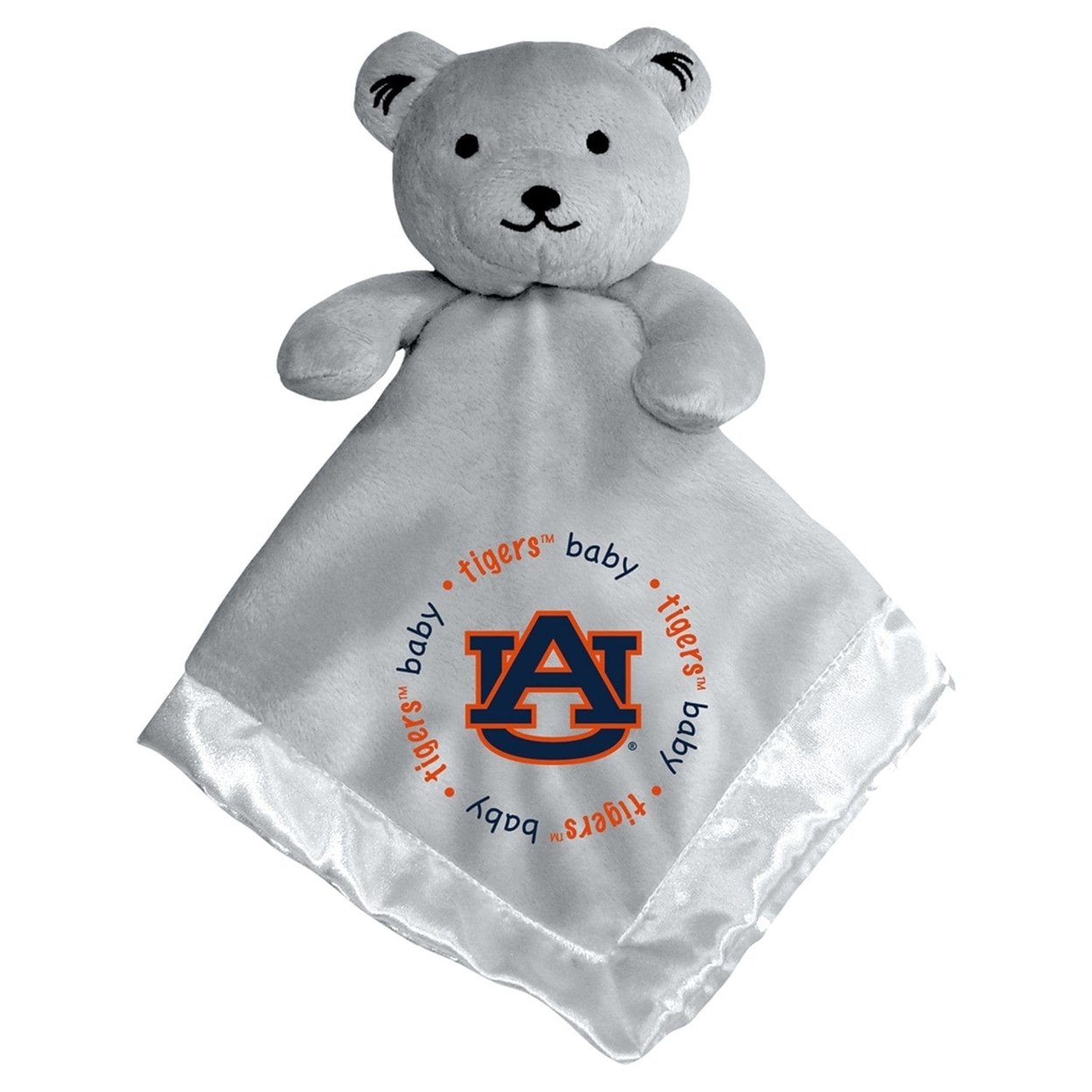 Auburn Tigers Security Bear Gray Plush 14X14 Satin Lined Baby Fanatics