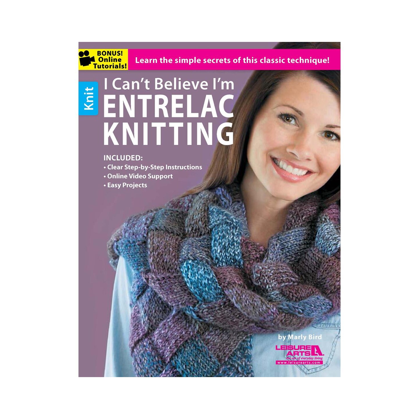 Leisure Arts Can&#x27;t Believe I&#x27;m Entrelac Knitting Book
