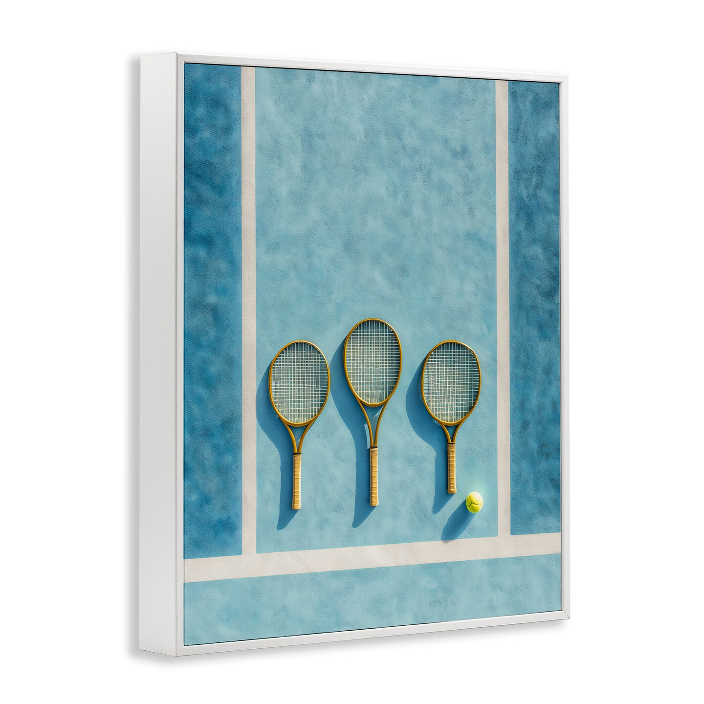 Stupell Industries Tennis Racket Trio Framed Giclee, design by Franklyn Gregory