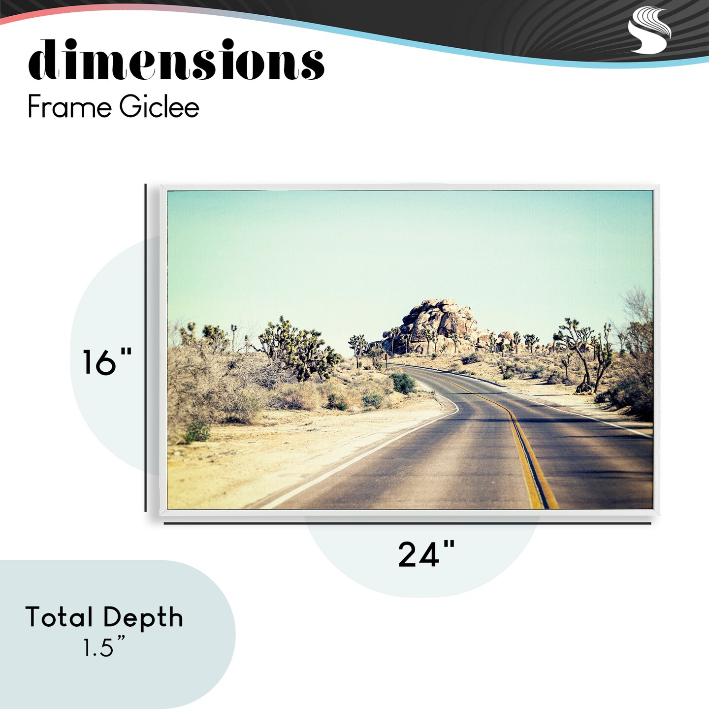 Stupell Industries Road Trip Joshua Tree Park Framed Giclee, design by Joseph S Giacalone