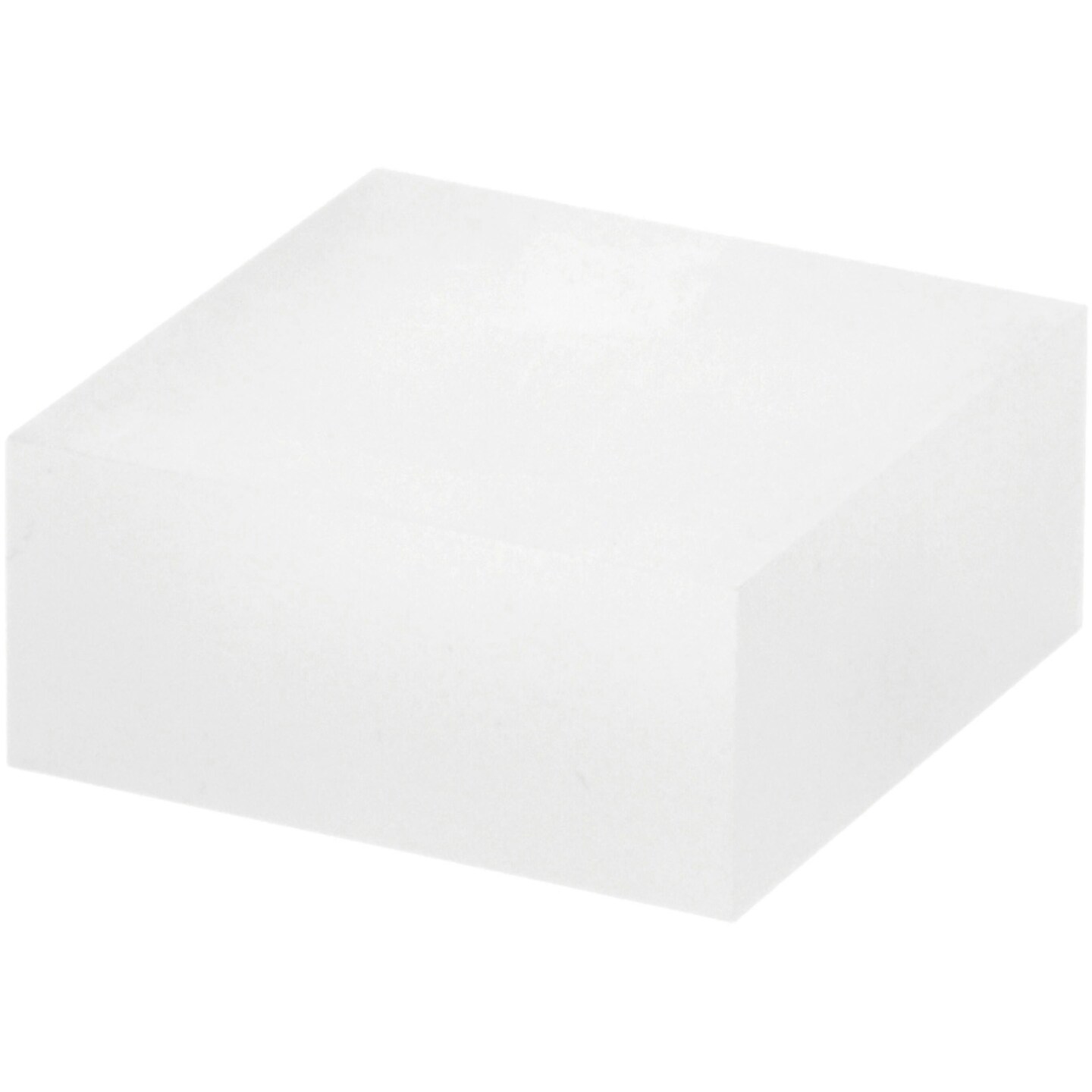 Plymor Frosted Acrylic Square Display Block, 1" H x 2" W x 2" D