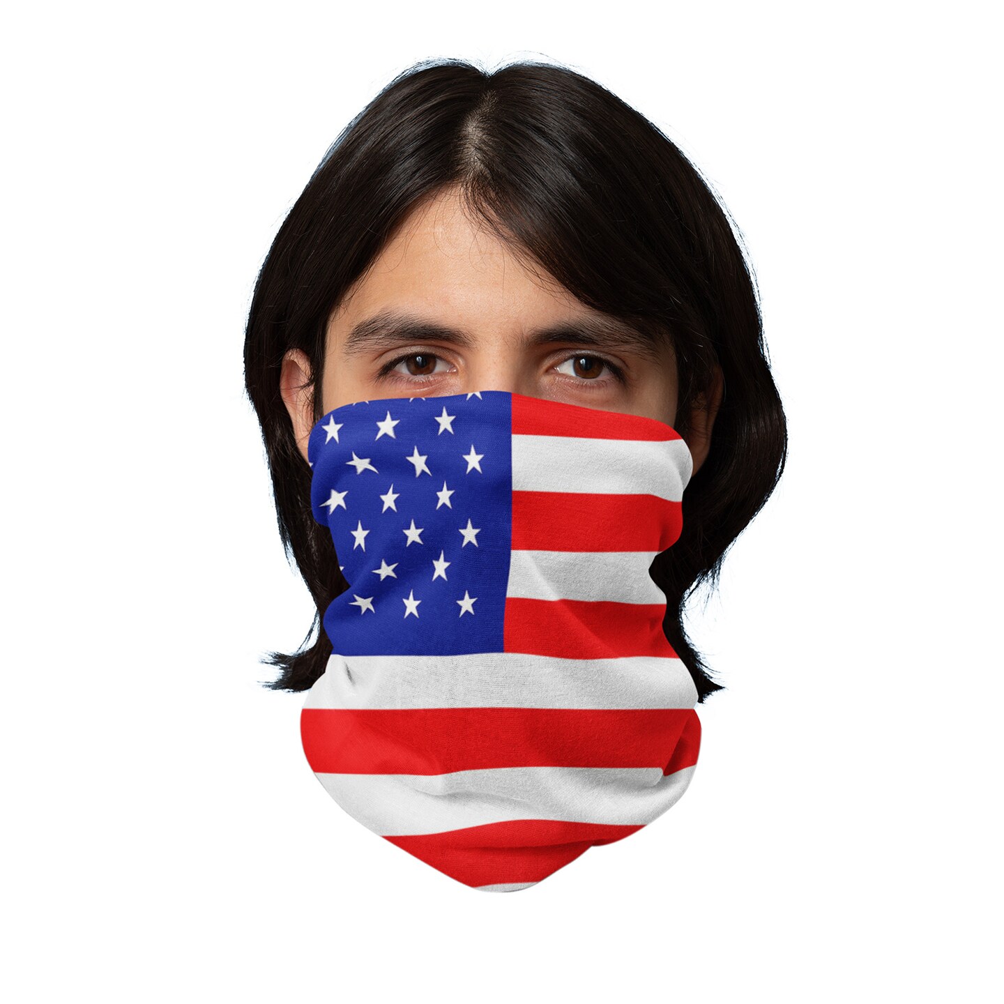 Pack of 3 Face Covering Neck Gaiter Elastic and Microfiber Breathable Tube Neck Warmer