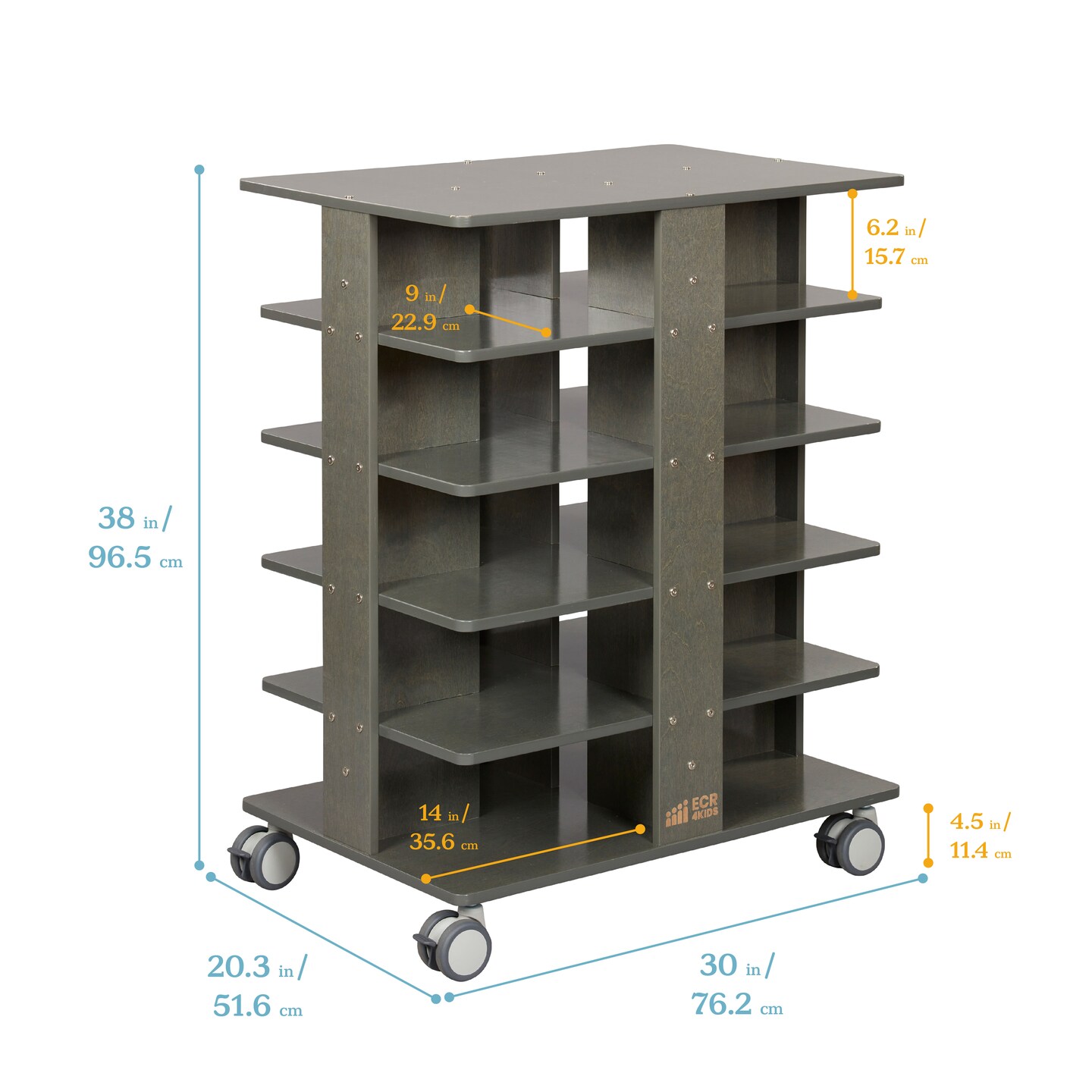 Cubby Storage Bin Tower 5x4, Classroom Furniture