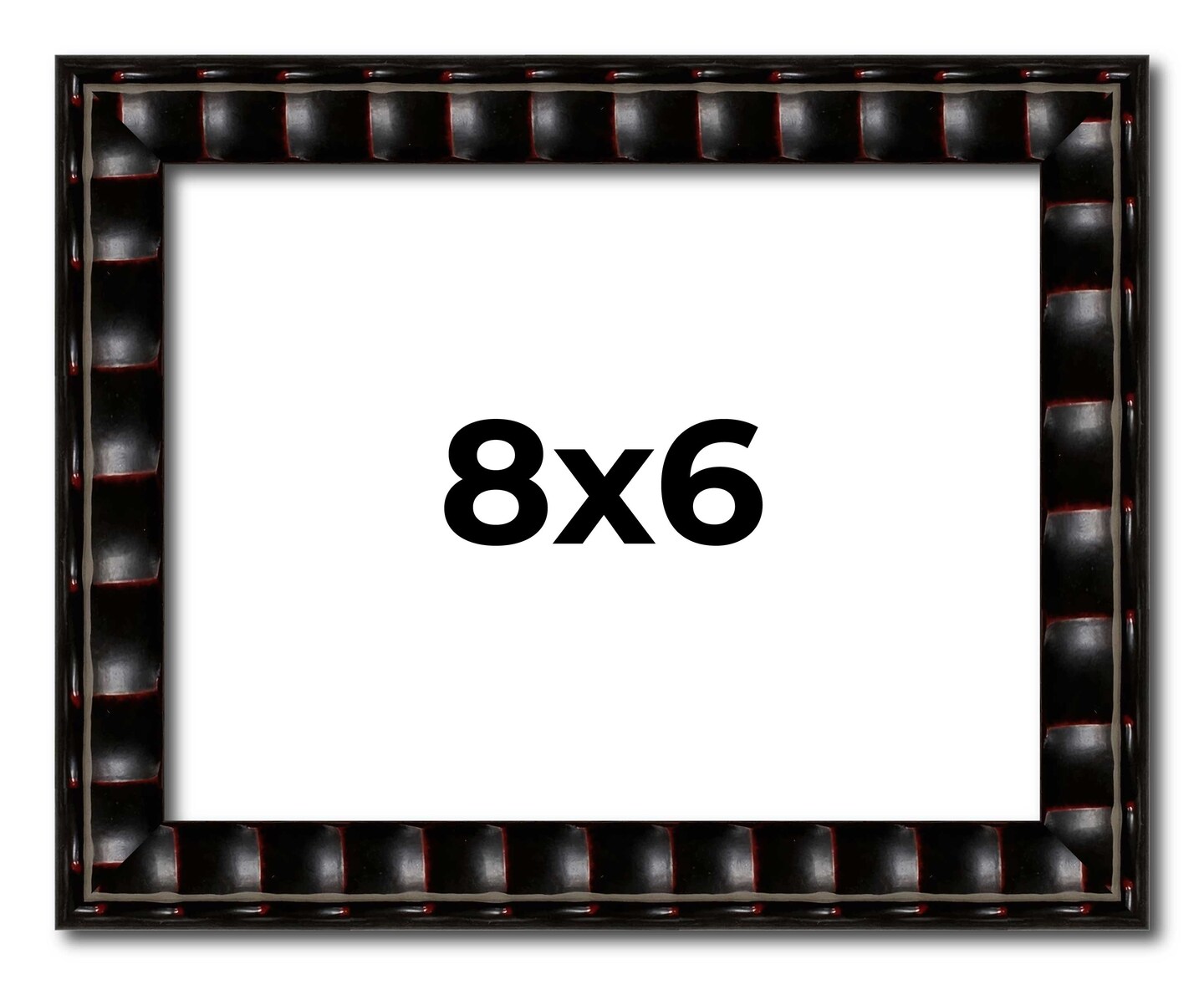 8x6 Bamboo Picture Frame with UV-Resistant Acrylic & Acid Free Backing, Available in 4 Finishes - Brown, Black, Gold, and Natural