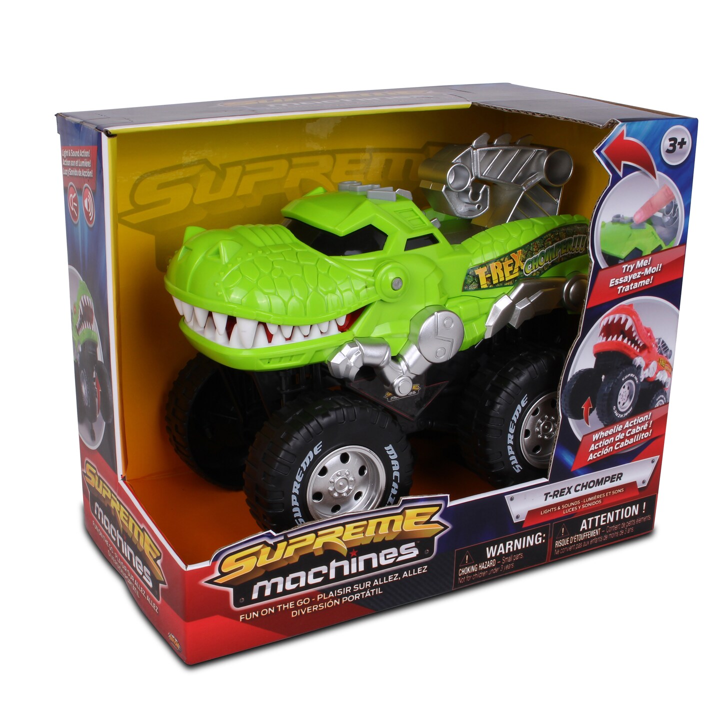 NKOK Supreme Machines T-Rex Chomper - Colors May Vary (Green OR Orange)