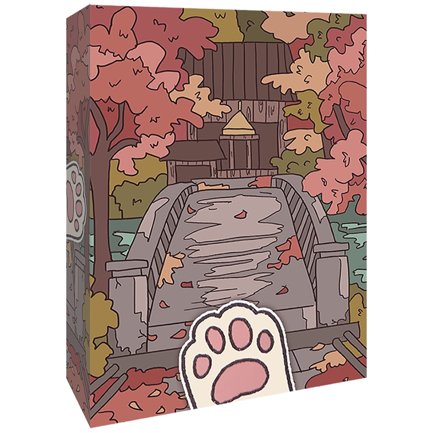 Sunrise Tornado: Playing Cats - Fall - Standard Playing Card Deck, Cat &#x26; Kyoto Japan Season Design, Stunning Artwork, 52 Premium Game Cards