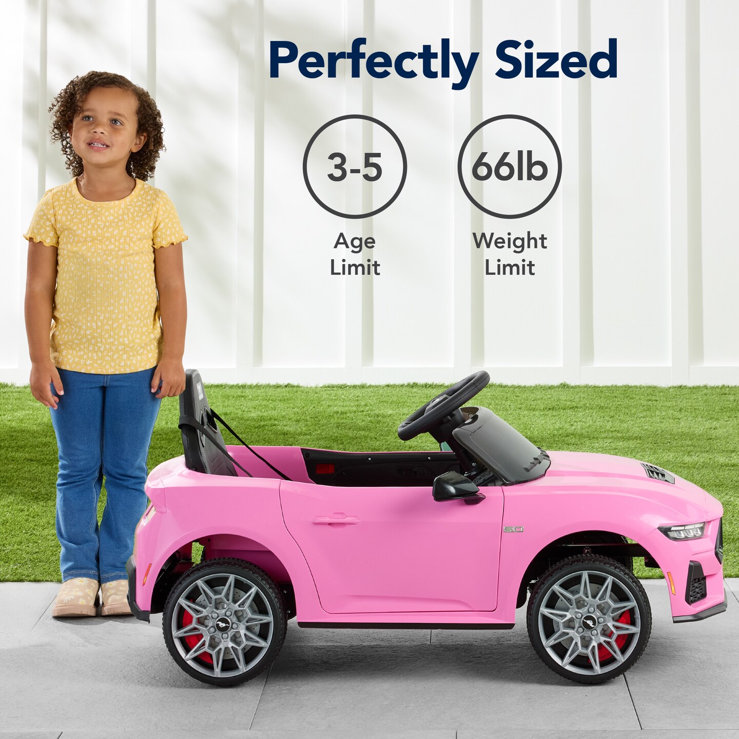 Best Choice Products Kids 12V Electric Ride-On Car Officially Licensed Ford Mustang w/ Remote, LED Lights