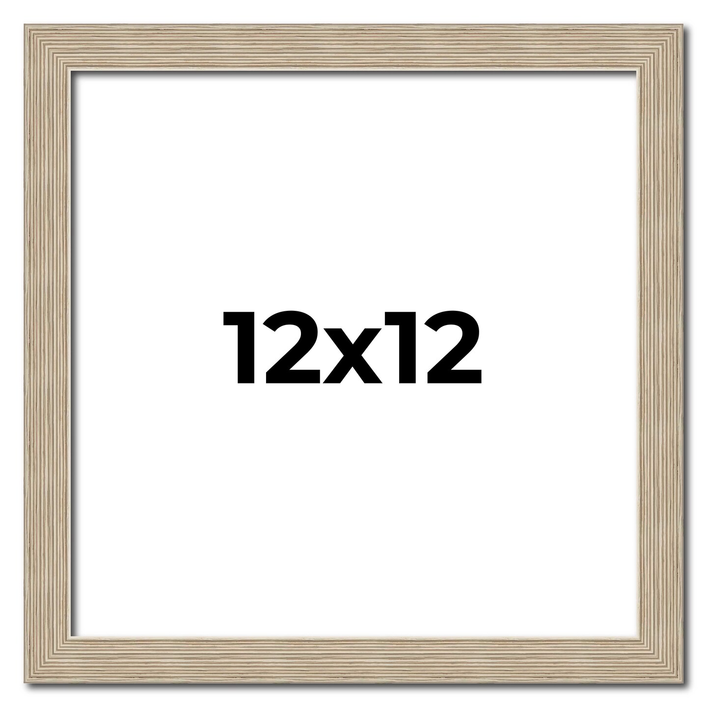 12x12 Thin Barnwood Picture Frame with UV-Resistant Acrylic &#x26; Acid Free Backing, Available in 2 Paint Finishes - Grey and Black