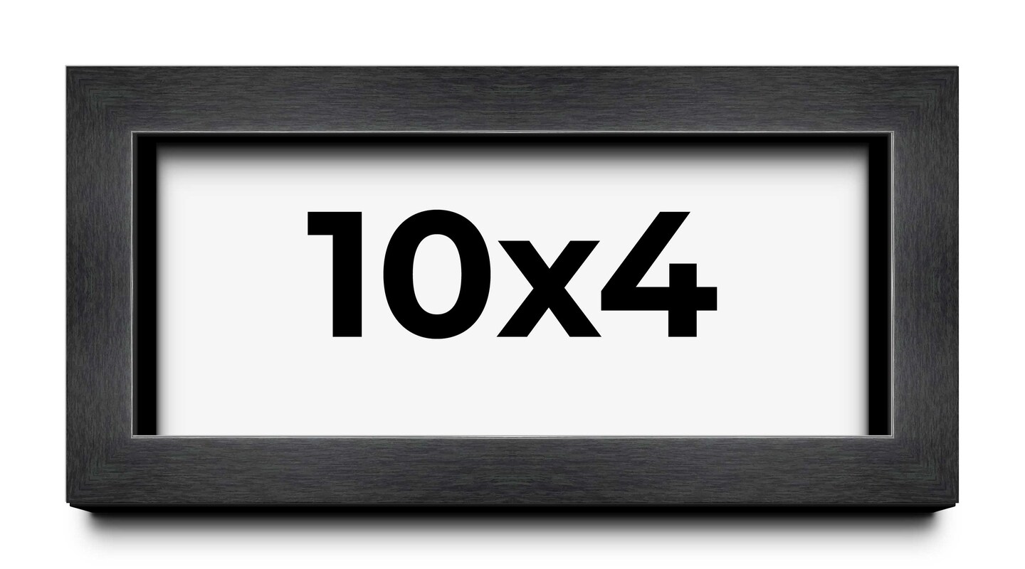 Panoramic Classic Modern Grey Frame - UV Acrylic, Foam Board Backing, Hanging Hardware