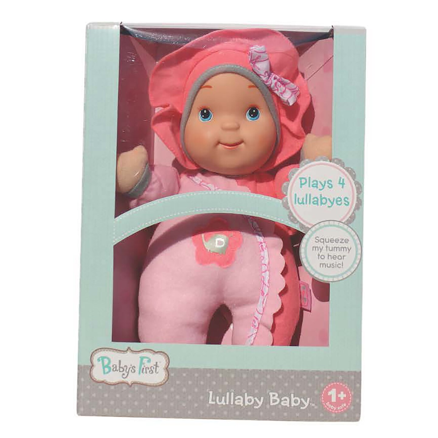 Goldberger Baby's First 12" Soft Body Lullaby Baby Doll in Pink