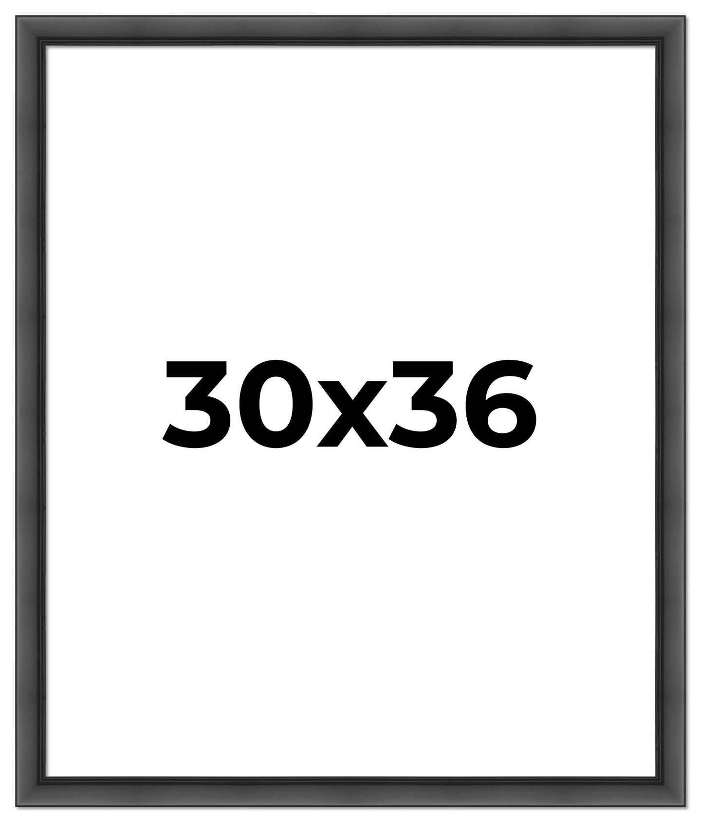 Refined Black Picture Frame - UV Acrylic, Foam Board Backing, Hanging Hardware