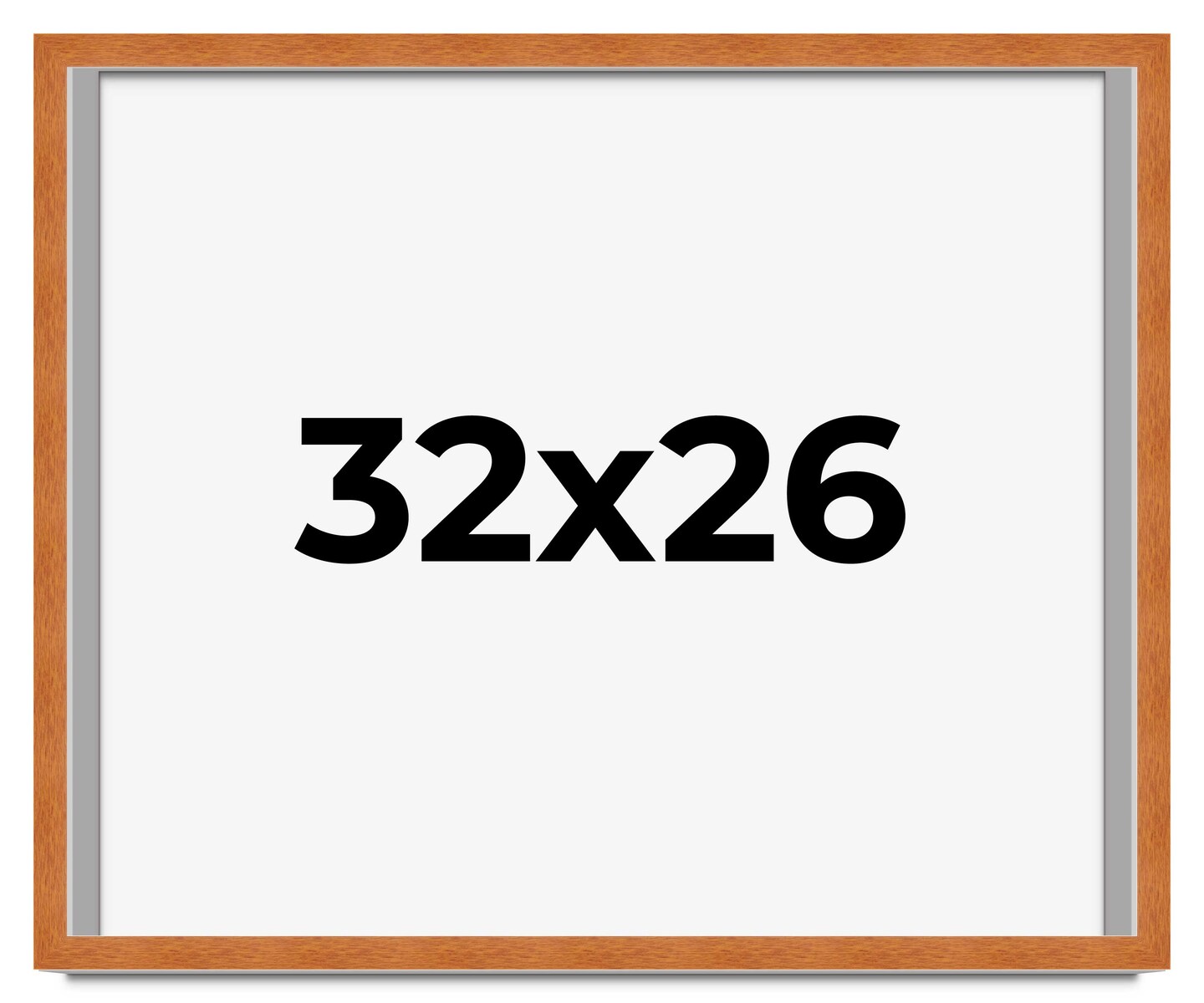 26x32 Classic Picture Frame with UV-Resistant Acrylic & Acid Free Backing, Available in 4 Finishes - Black, Brown, Gold, and Silver