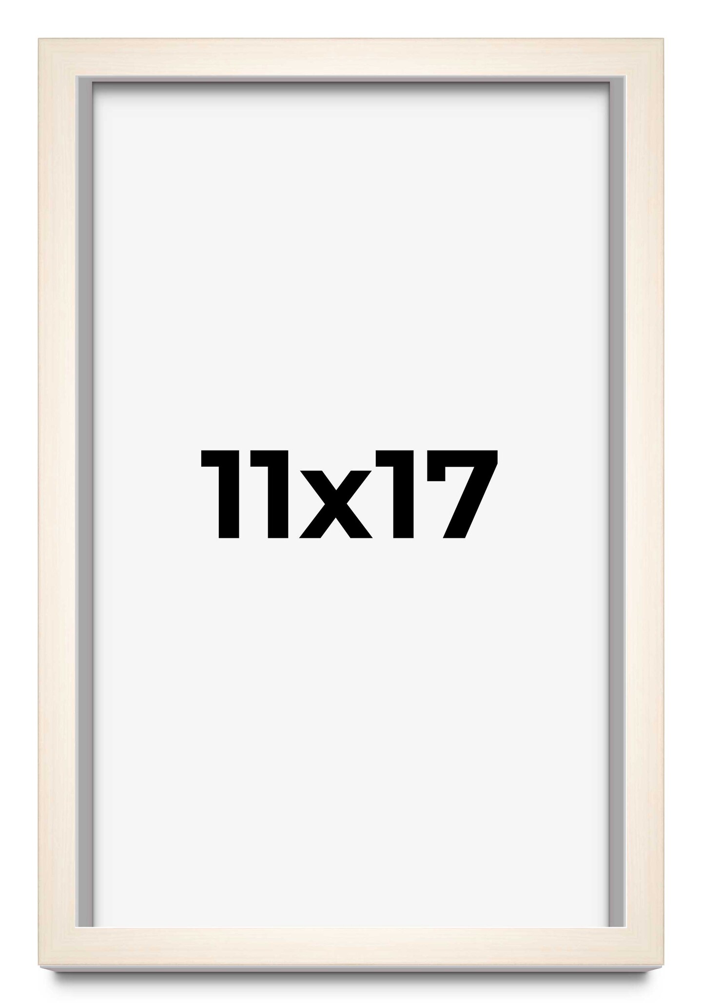 Minimalist White Picture Frame - UV Acrylic, Foam Board Backing