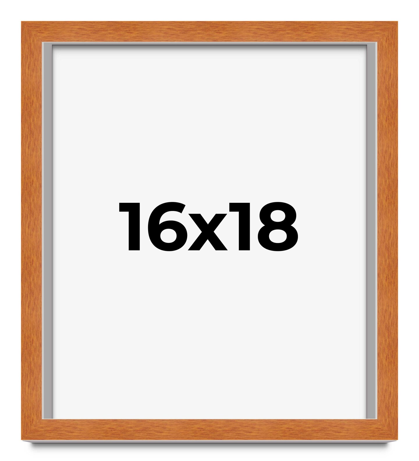 Classic Brown Picture Frame - UV Acrylic, Foam Board Backing, Hanging Hardware
