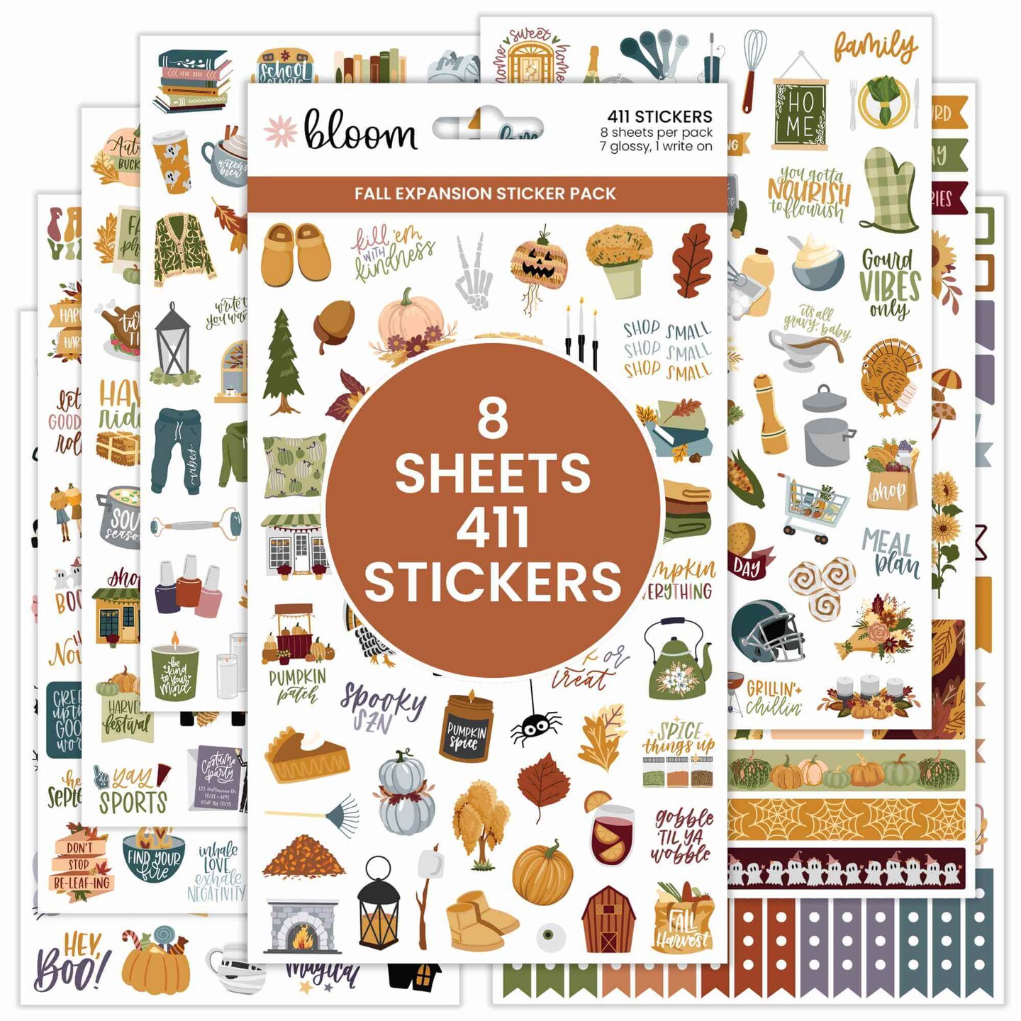 bloom daily planners Planner Stickers, Fall Expansion Pack