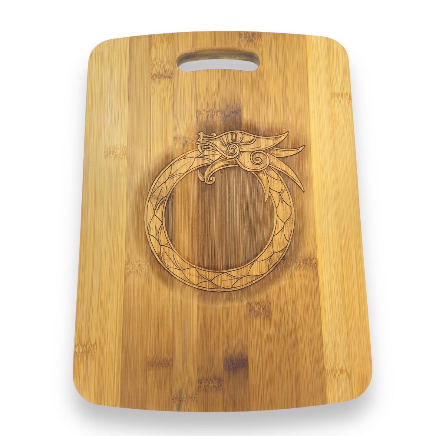 Celtic Dragon - Cutting Board 14''x9.5''x.5'' Bamboo Celtic Dragon - Cutting Board 14''x9.5''x.5'' Bamboo