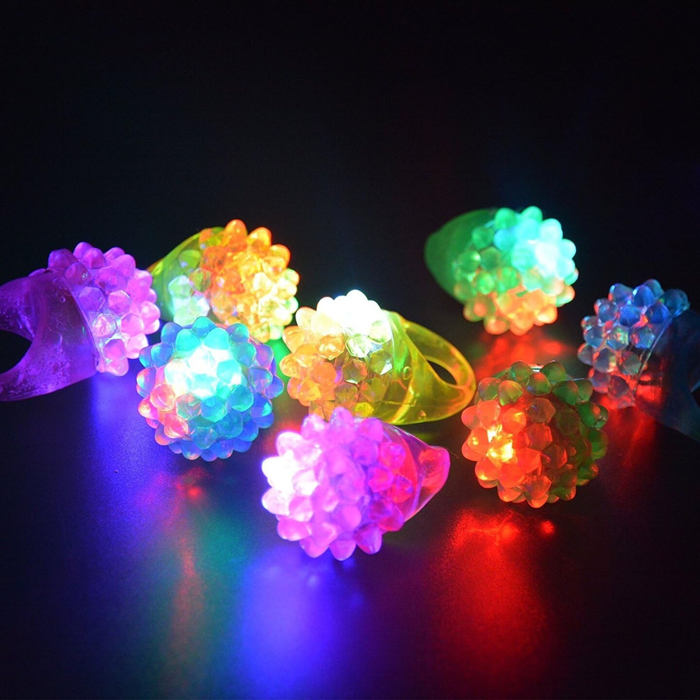 Flashing Grape Ring Assortment 24 Ct