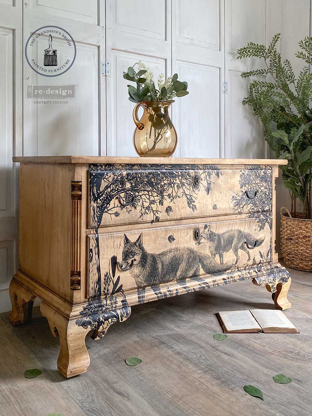 Decor Transfers&#xAE; - Fox Meadows - total sheet size 24&#x22;x35&#x22;, cut into 2 sheets