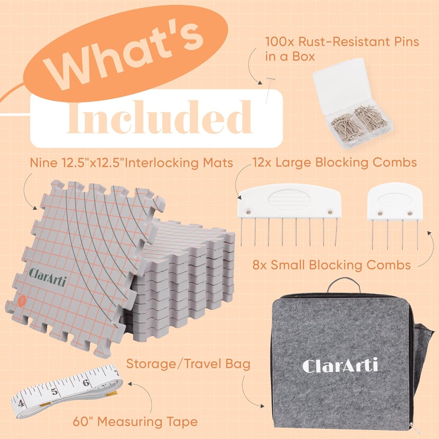 Blocking Mats for Knitting &#x26; Crochet