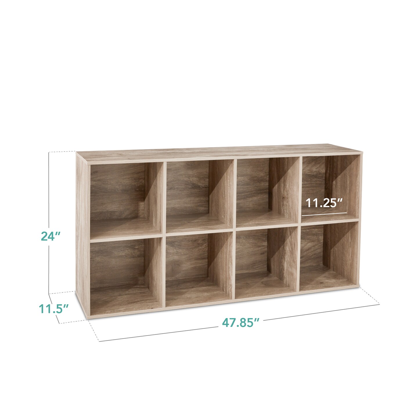 Best Choice Products 8-Cube Bookshelf, 11in Display Storage System, Organizer w/ Removable Back Panels