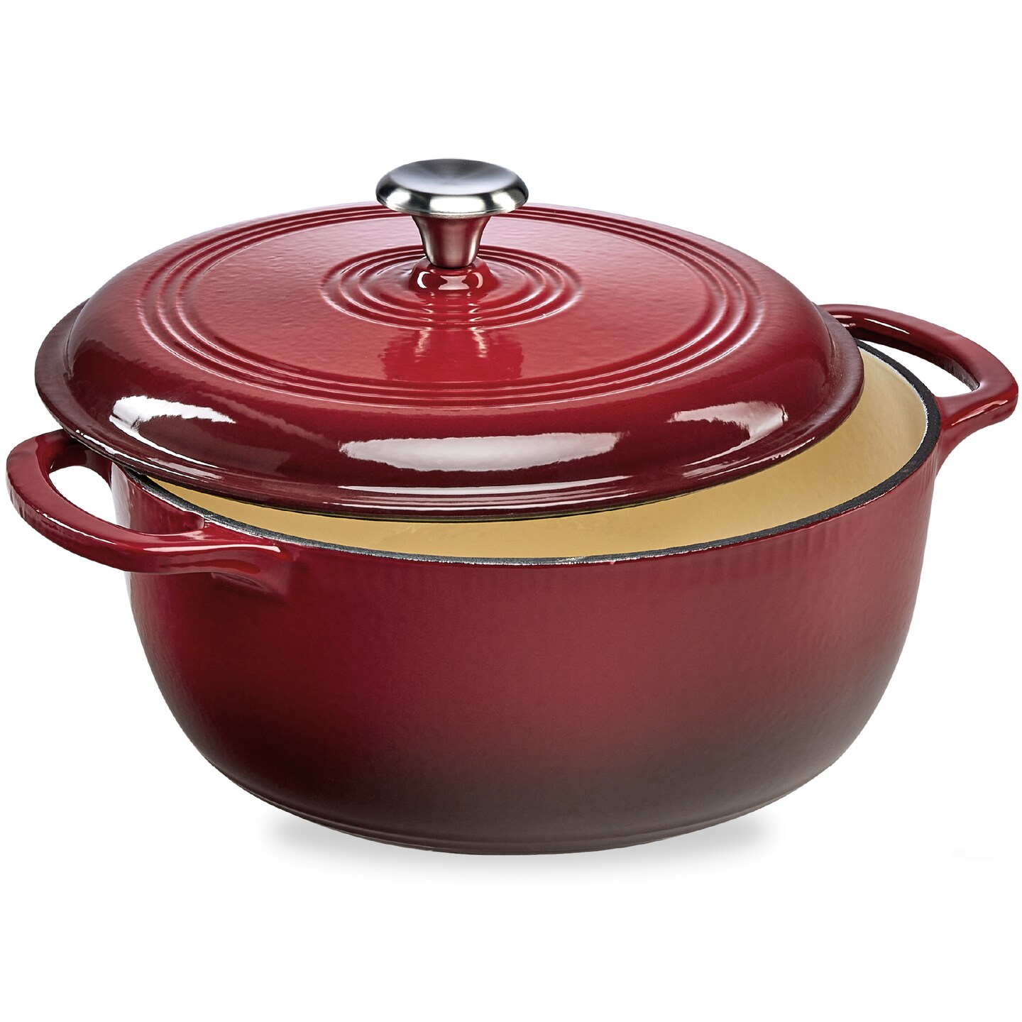 Best Choice Products 6 Quart Enamel Cast-Iron Dutch Oven, Heavy-Duty Cookware w/ Dual Handles, Lid