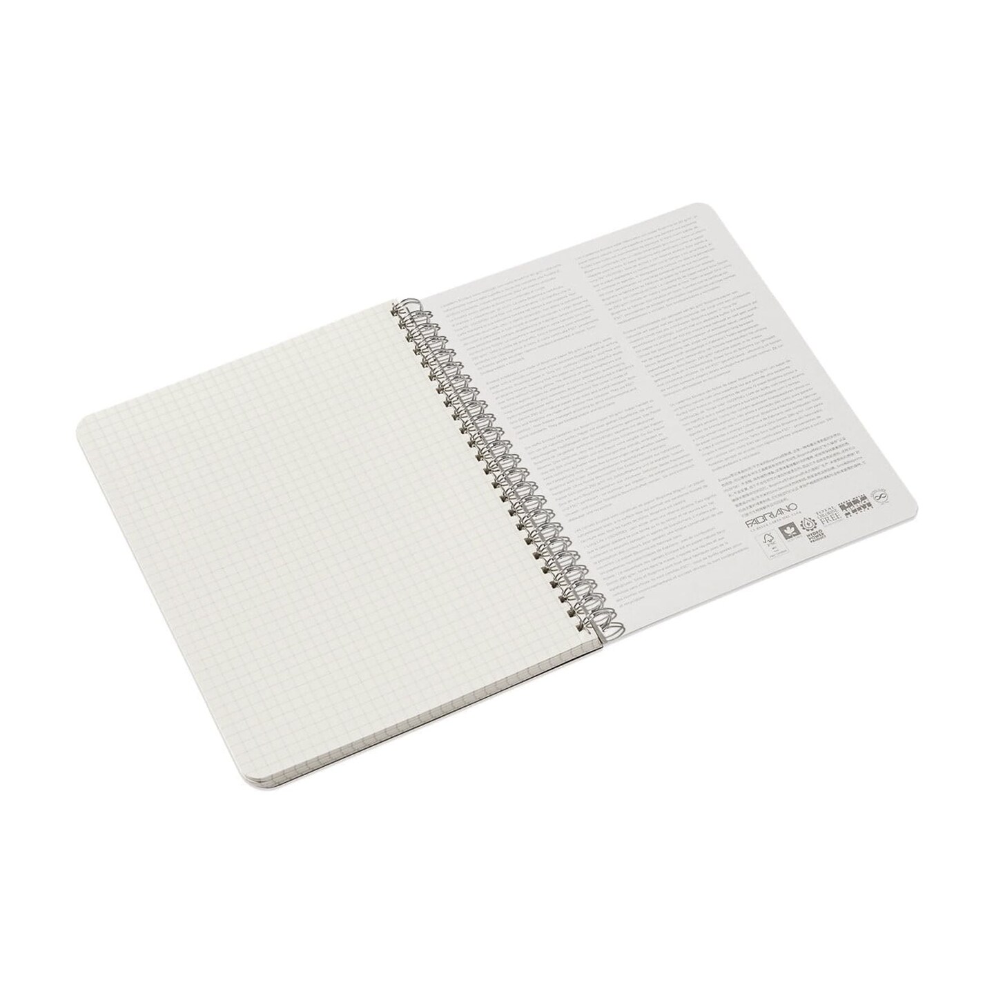 Fabriano Ecoqua Original Spiral-Bound Notebook, A5, 70 Sheets