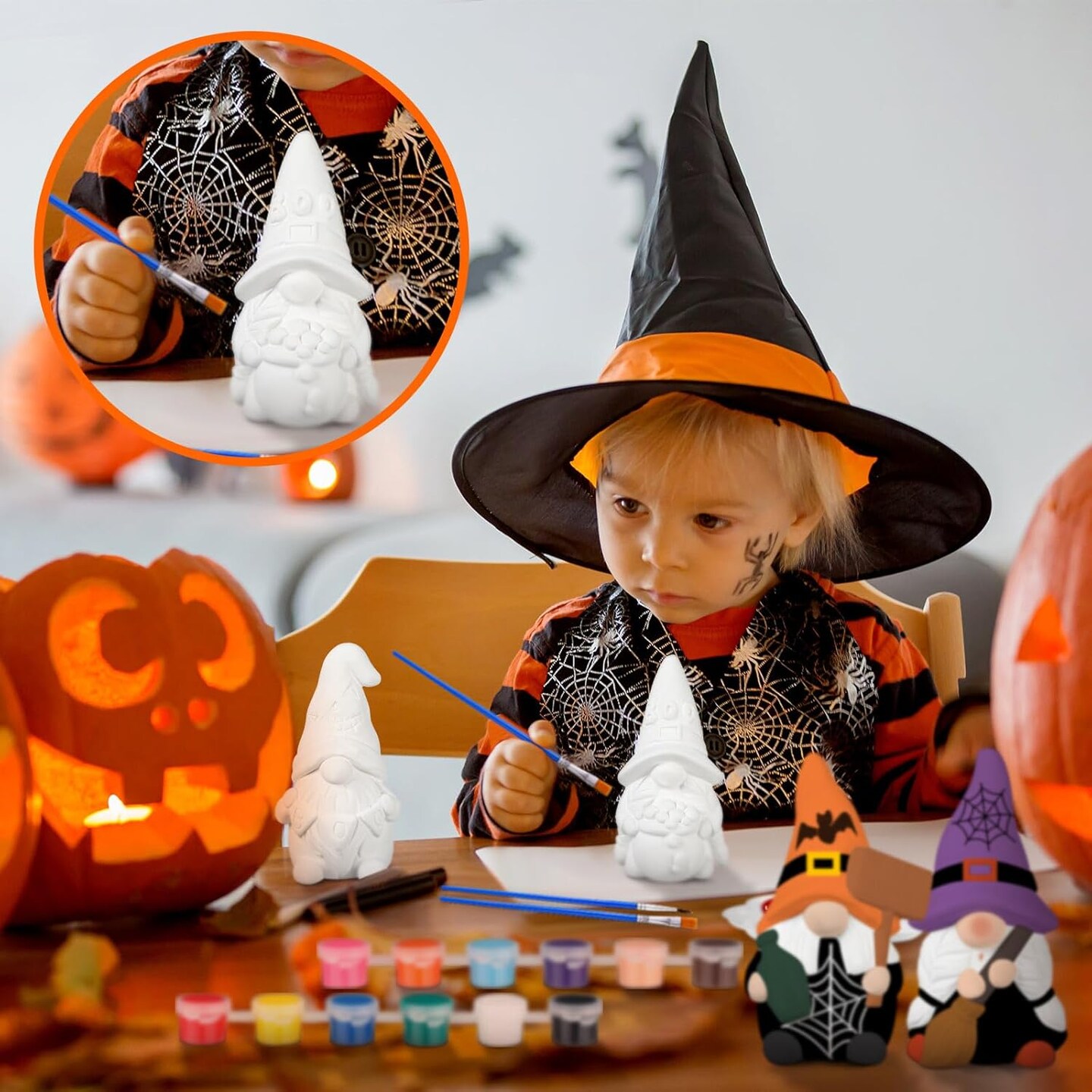Sets Paint Your Own Ceramic Gnome Statues Ready to Paint Ceramics Paintable