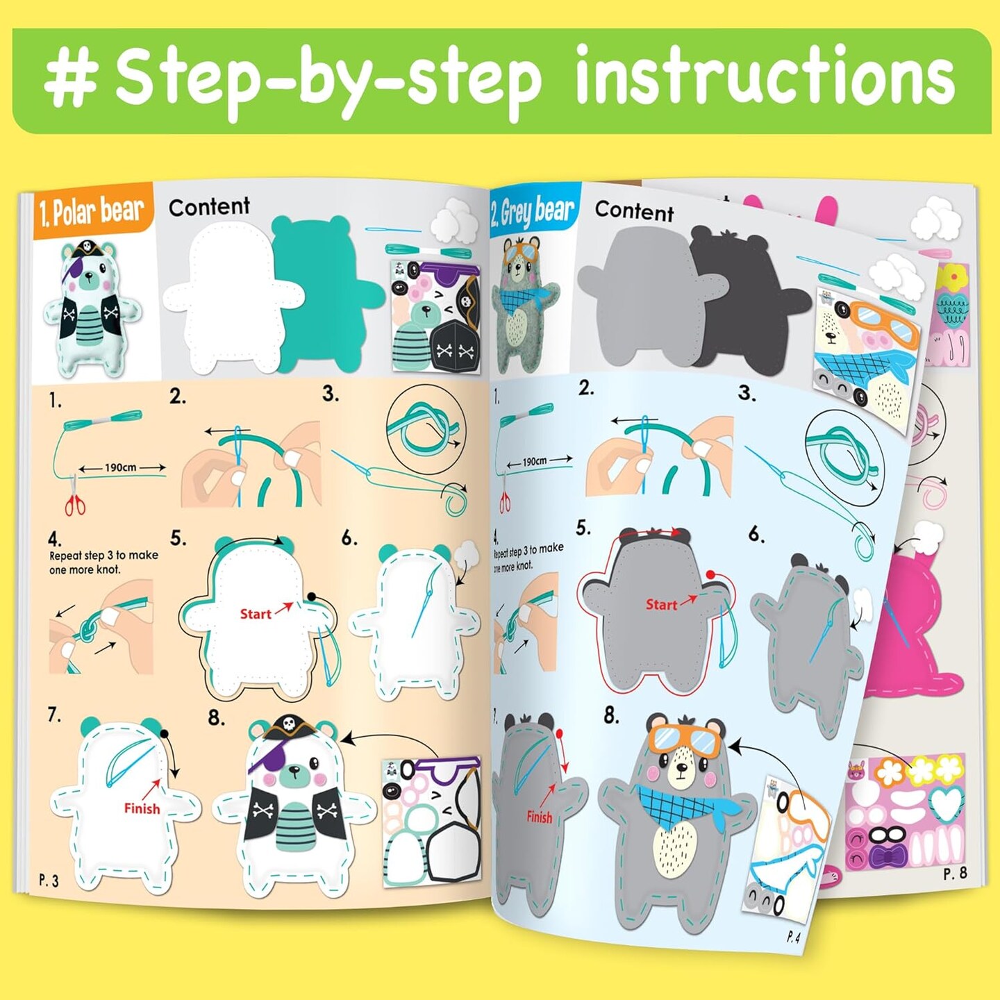 Easy Arts and Crafts for Kids - No Mess Sewing Kit for Kids