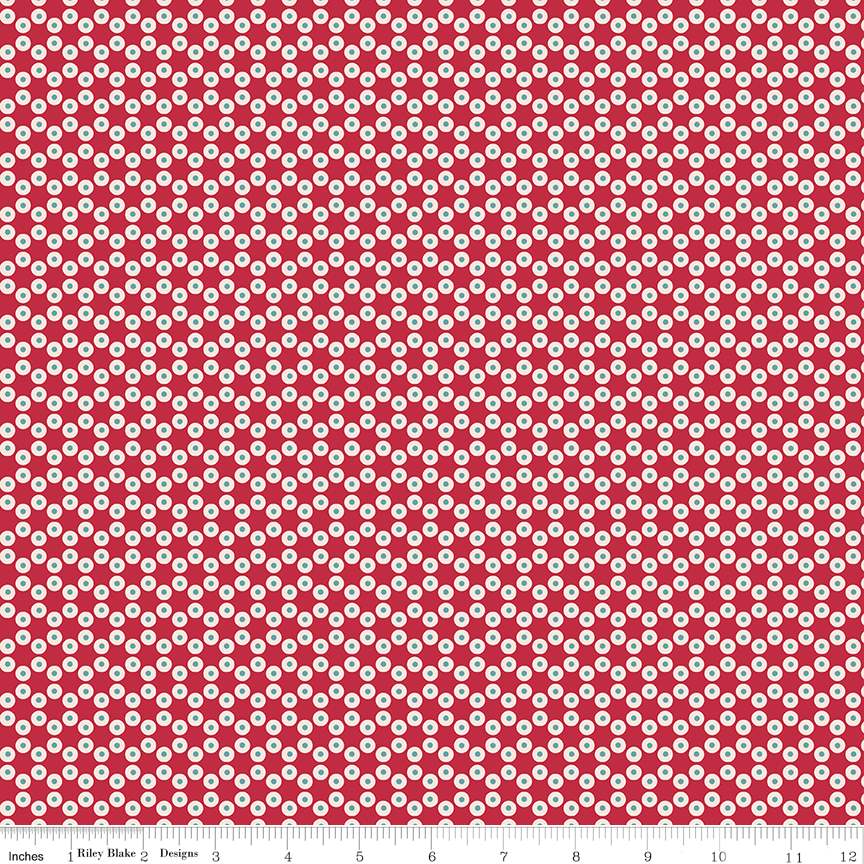 Fabric Riley Blake Patriot Berry Americana by the Quarter Yard C16097-BERRY
