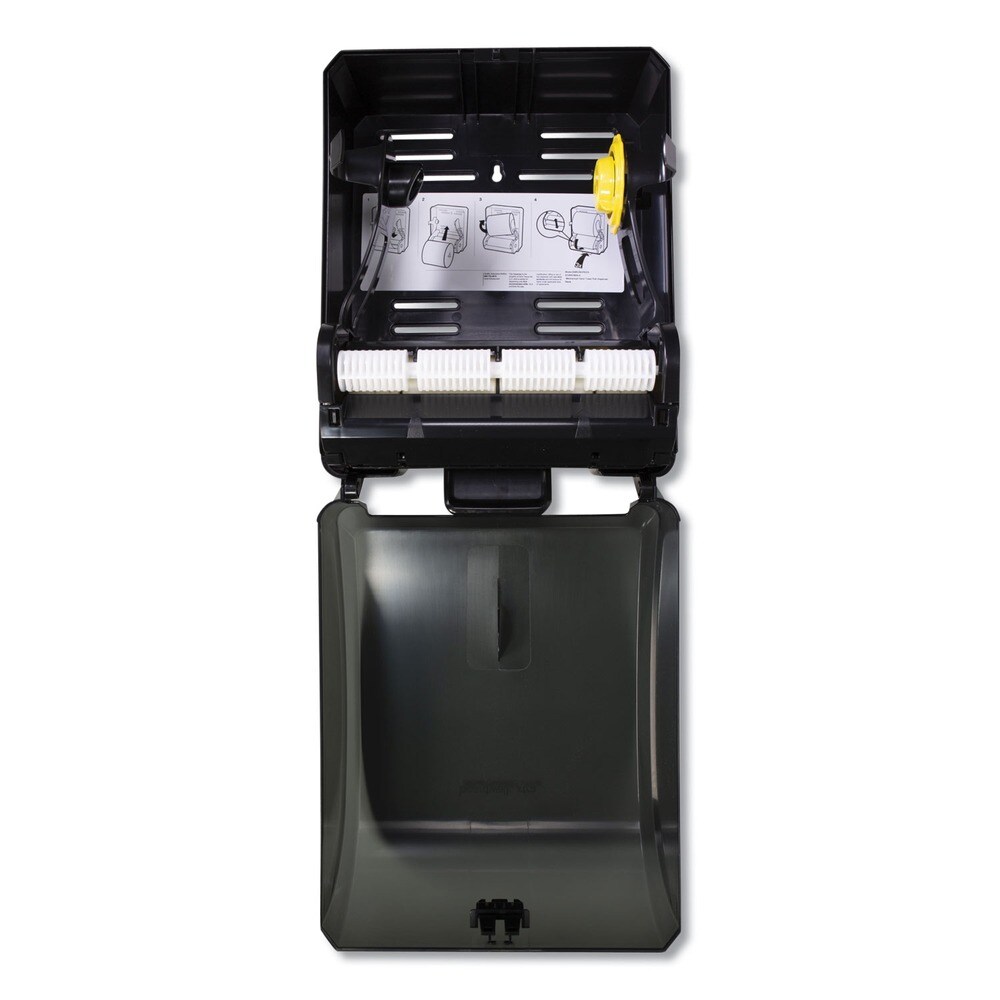 Boardwalk 12.31 in. x 9.31 in. x 15.94 in. Xtra Mechanical Hands-Free Towel Dispenser - Black (1-Carton)