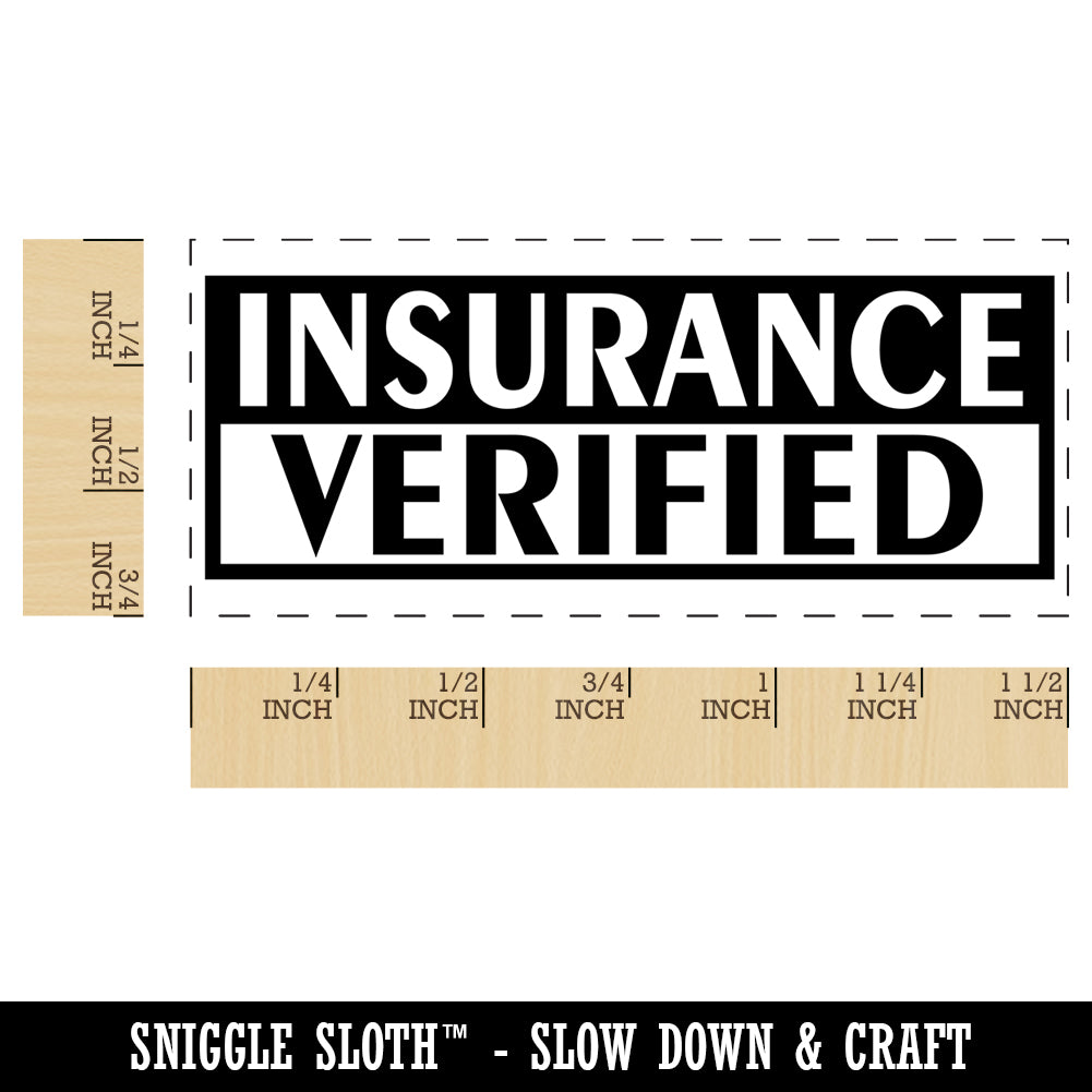 Insurance Verified Self-Inking Rubber Stamp Ink Stamper for Business Office