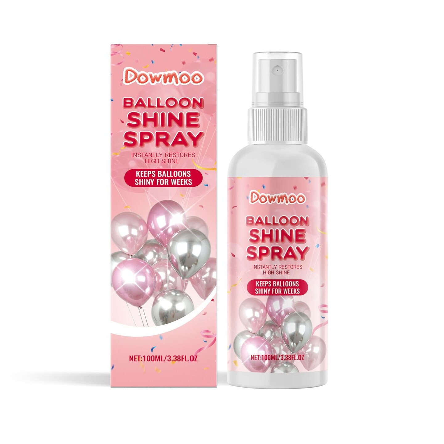 Edge Collections – Balloon Shine Spray for Latex Balloons Easy-Apply Gloss – 1 Piece