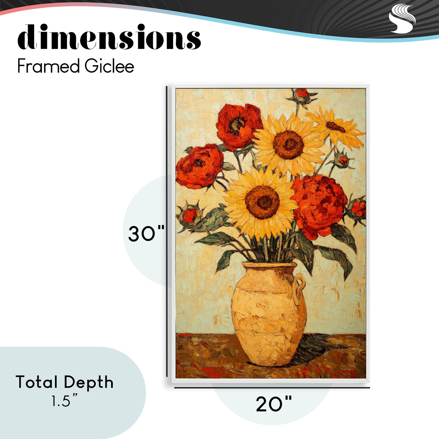 Stupell Industries Rustic Flower Display Framed Giclee, design by Petal Prints Design
