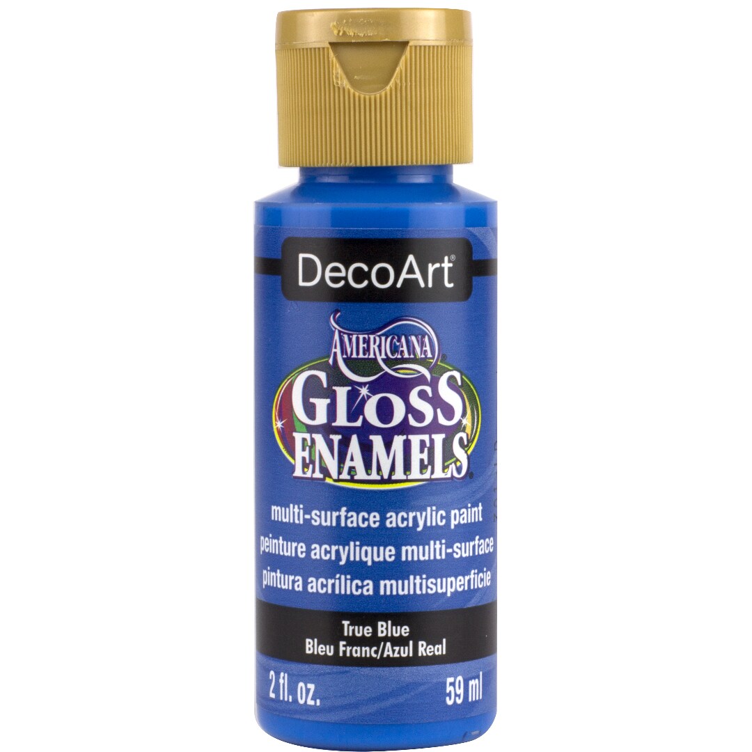 DecoArt Americana Gloss Enamels Acrylic Paint 2 oz – Durable Gloss Finish for Wood, Glass & Ceramics