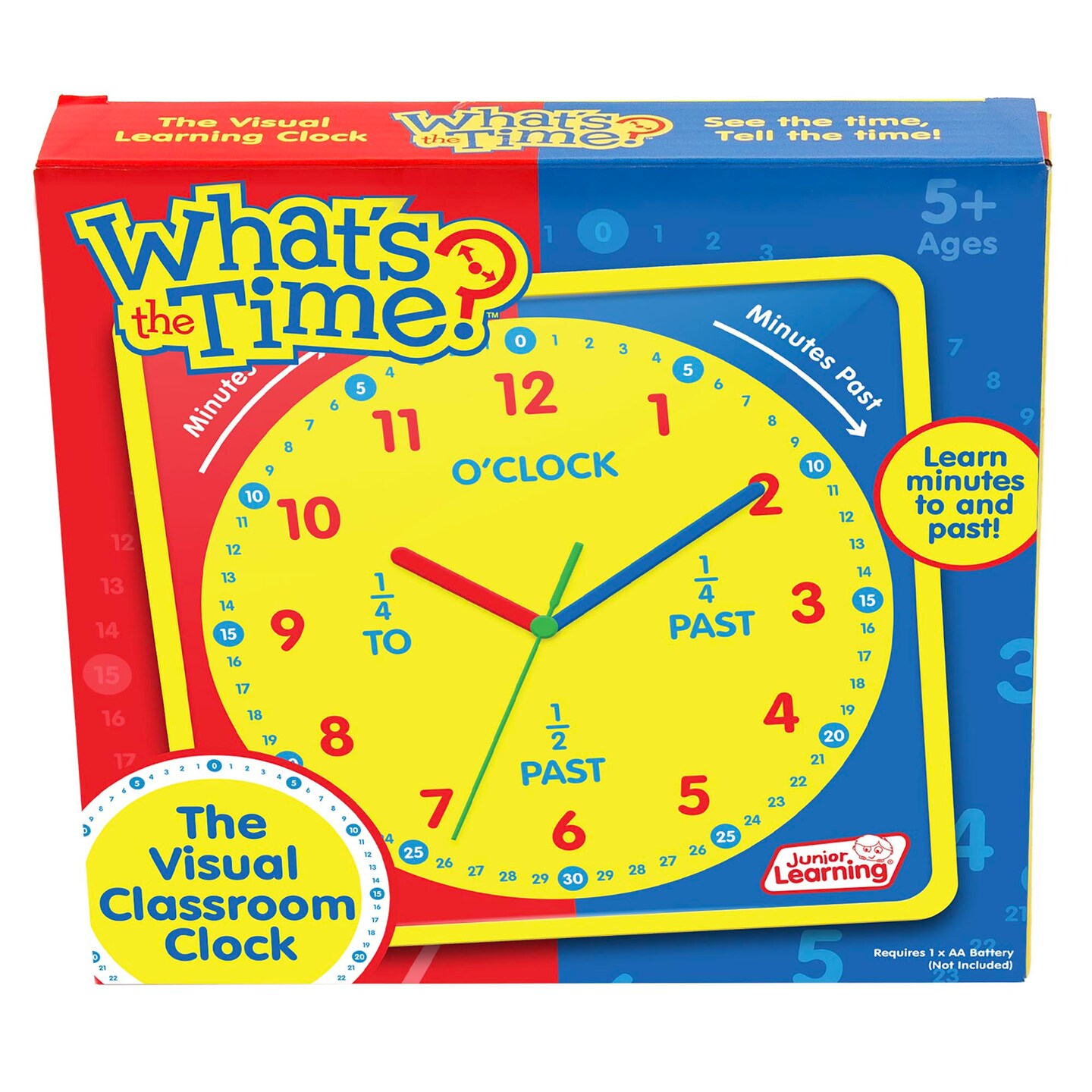 What&#x27;s The Time Classroom Clock Educational Toy