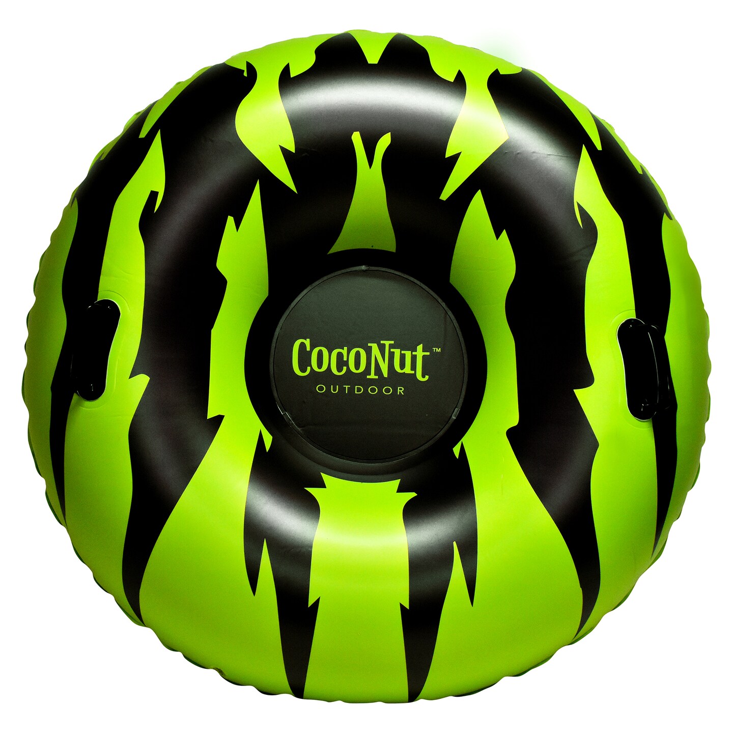 CocoNut Outdoor: Rip Claw Shredder - 48&#x22; Jumbo Snow Tube, Lime-Black Inflatable Ring, Cold Resistant PVC, Winter Sled, 200lb Cap, Kids-Teens-Adults 8+