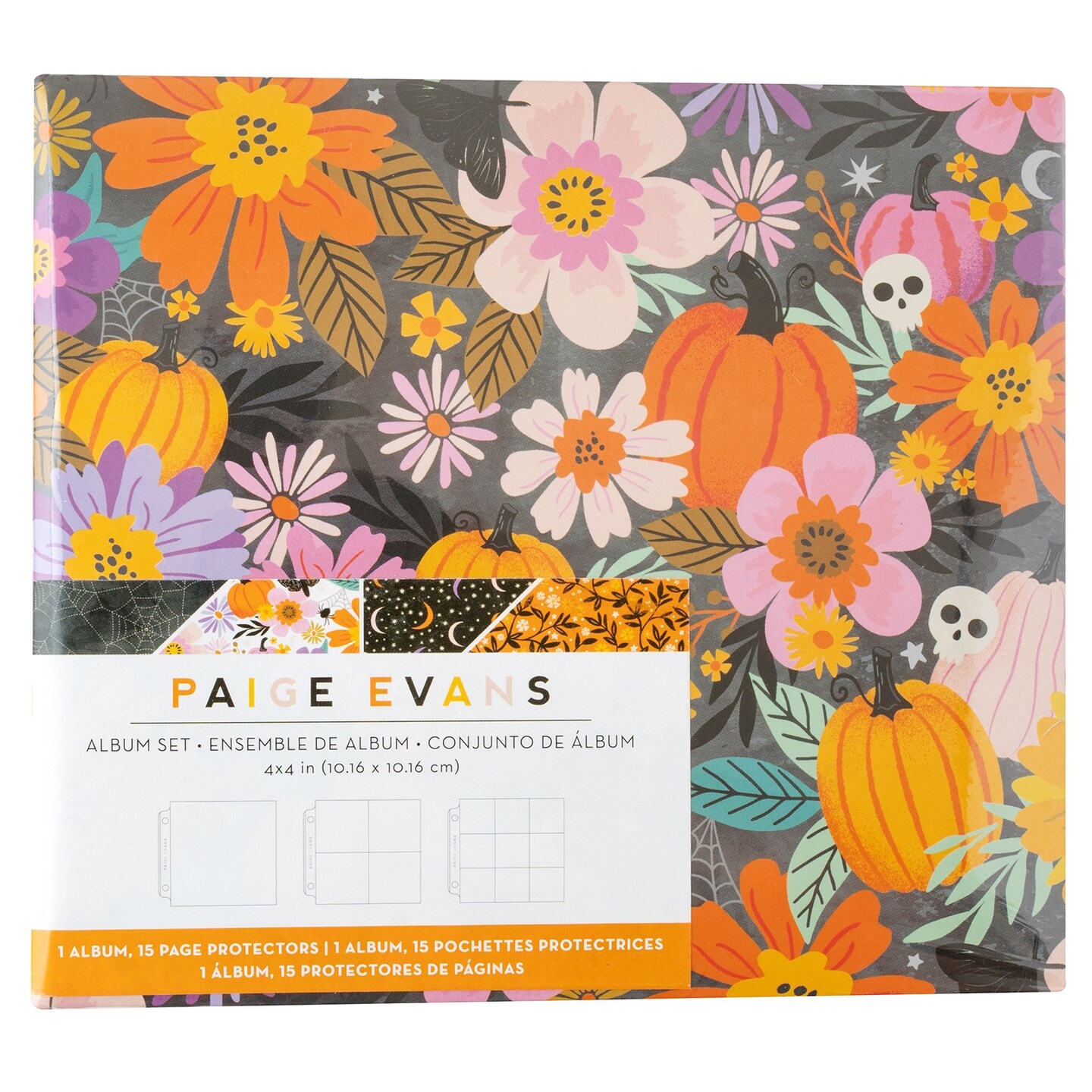Paige Evans Tricks &#x26; Treats Album 4&#x22;X4&#x22;-16 Pieces