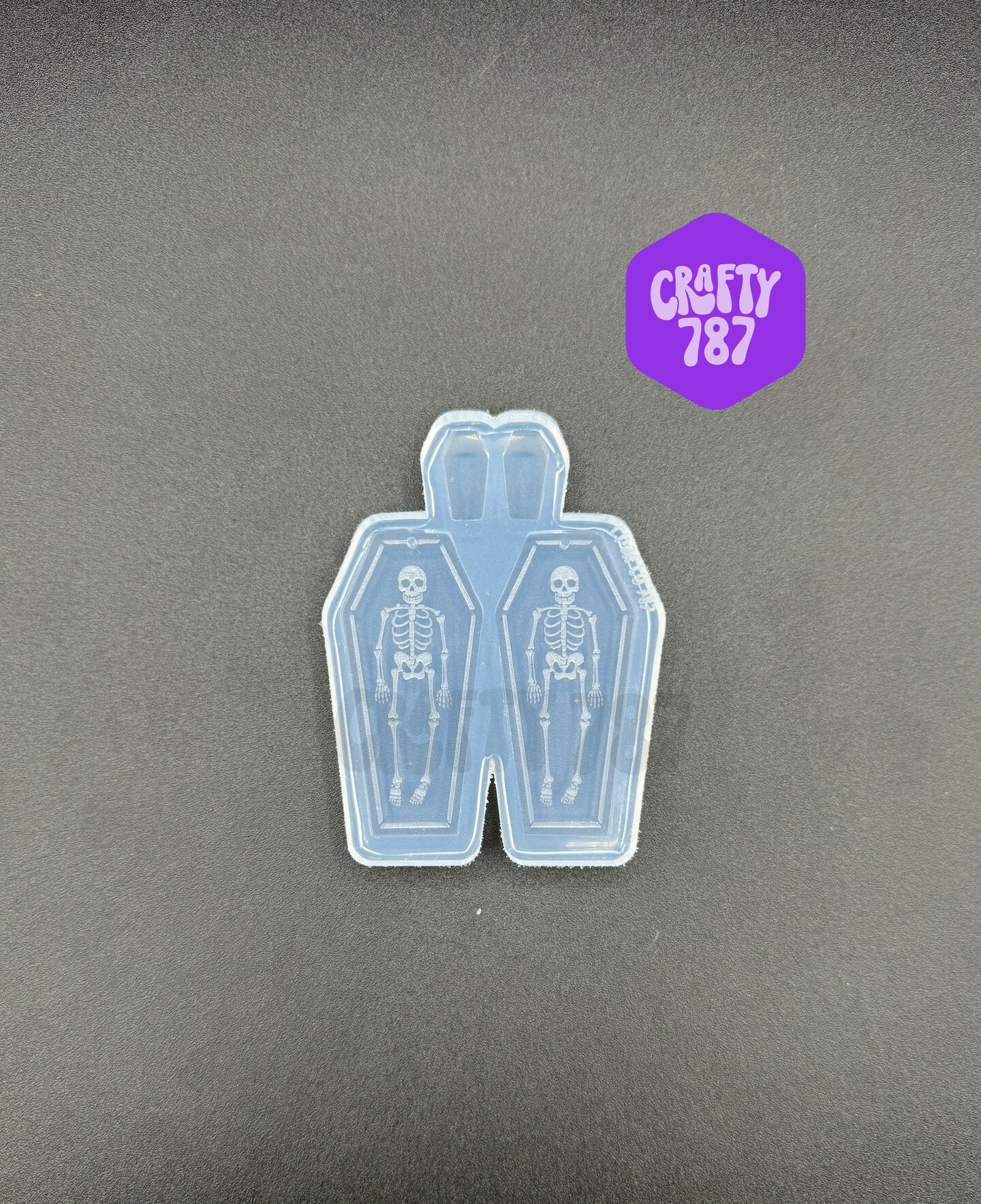 Halloween Coffin Dangle Earring Silicone Mold(d5)