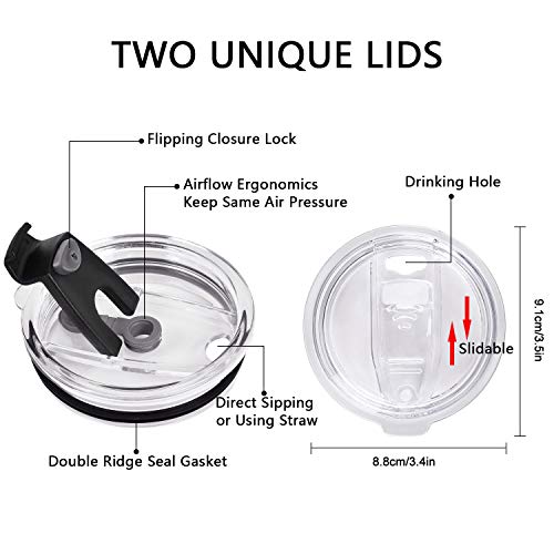 Mr and Mrs Tumbler Set of 2, Gifts for Newlyweds Couples Wife Bride To Be Newly Engaged Bridal Shower Wedding Engagement, 20 oz Stainless Steel Insulated Travel with Lids, Black & Rose Gold