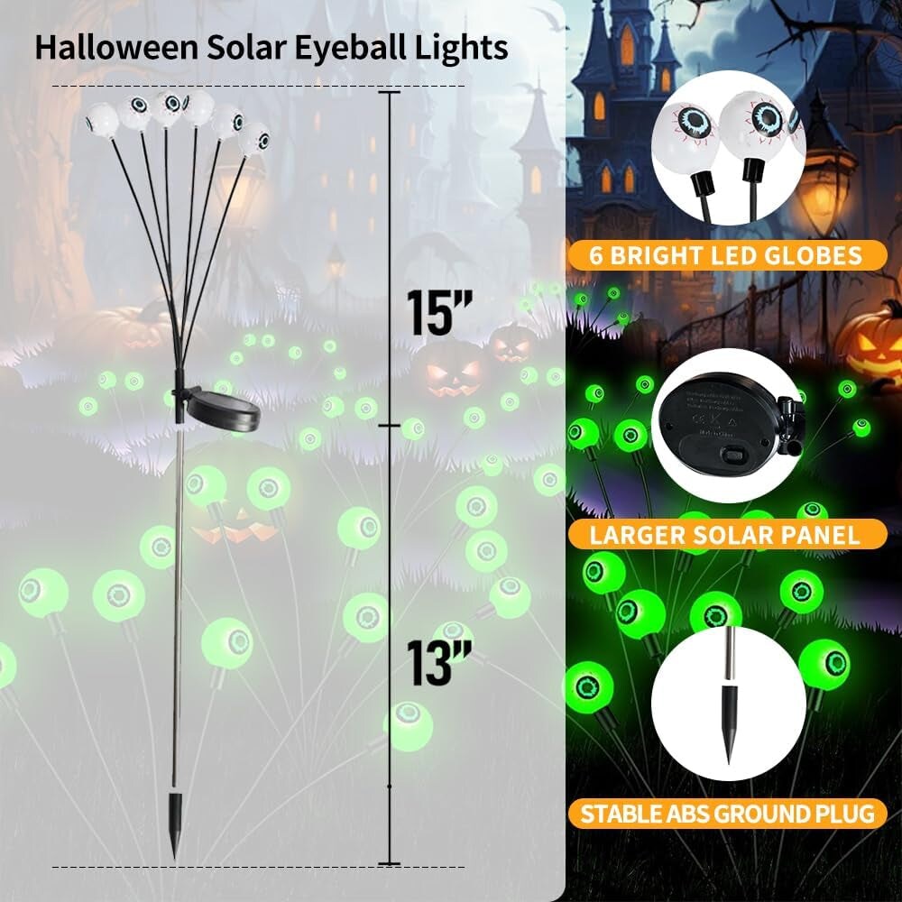 Solar Scary Eyeball Lights