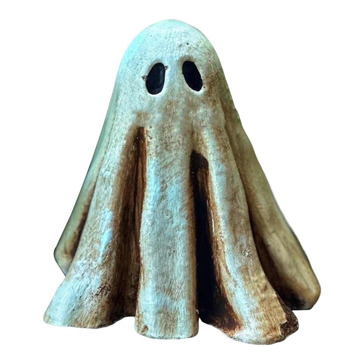 Halloween Resin Ghost Ornament Cute Miniature Ghost Figure Micro Landscape Yard Figurines For Party Supplies Home Garden